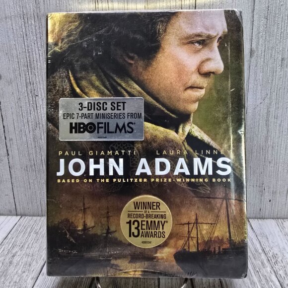 John Adams 3-Disc DVD Box Set - The Complete HBO 7-Part Miniseries - New Sealed - Picture 1 of 4
